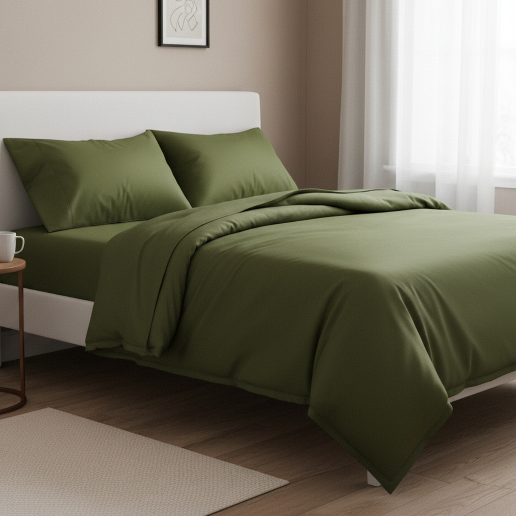 LUMIREO®-Bettwäsche Set Eukalyptus