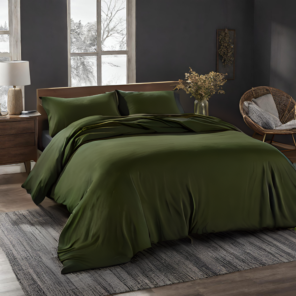 LUMIREO®-Bettwäsche Set Eukalyptus