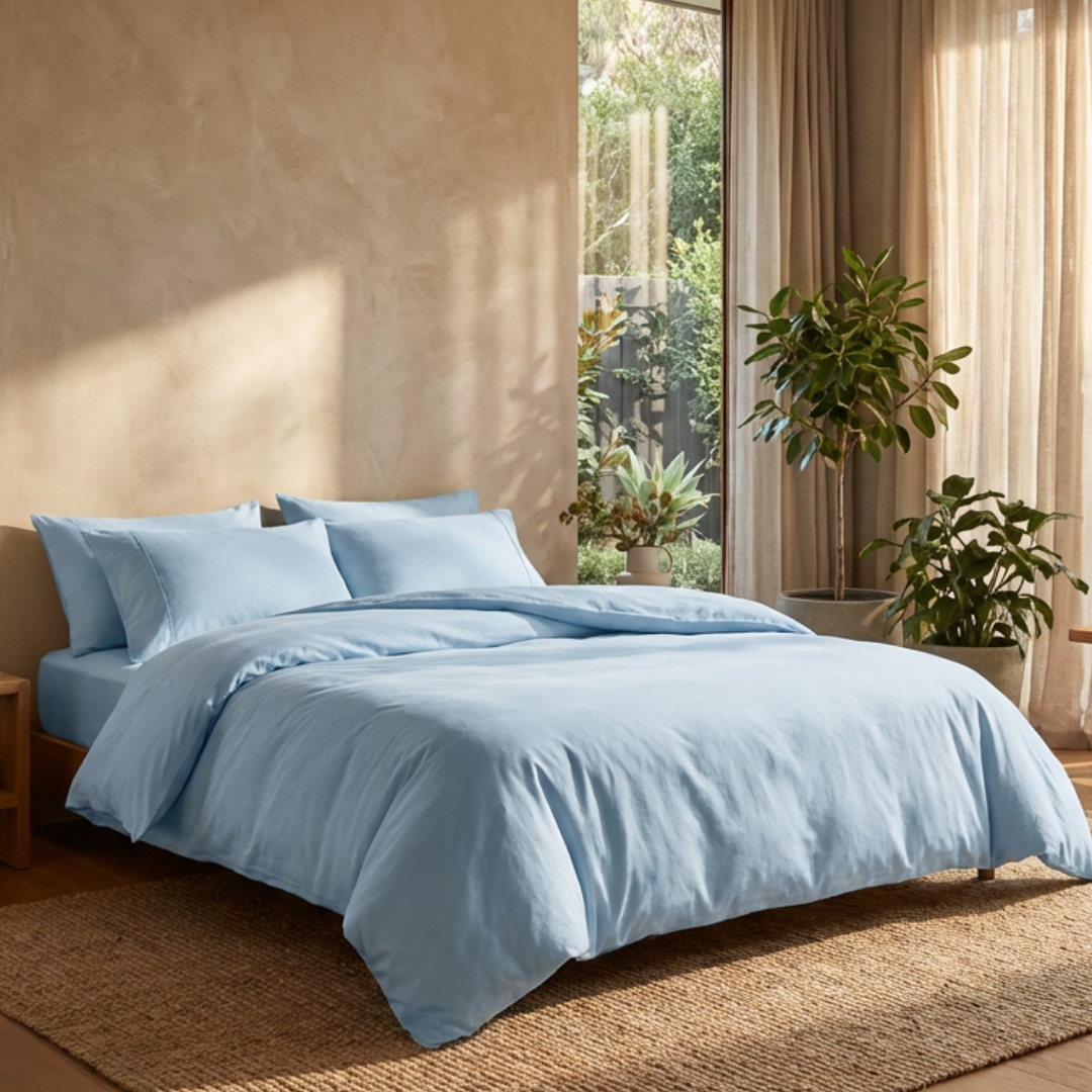 LUMIREO®-Bettwäsche Set Eukalyptus